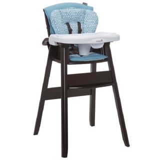 Safety 1st Dine and Recline Blue Wood High Chair
