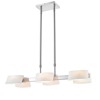 Golden Lighting Iberlamp Clio #C130-06-CH-OP 6-light Linear Pendant