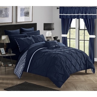 Chic Home Potterville 20-Piece Bed-In-A-Bag Navy Comforter Set