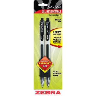 Zebra 46812 .7 mm Black Ink Gel Retractable Pen