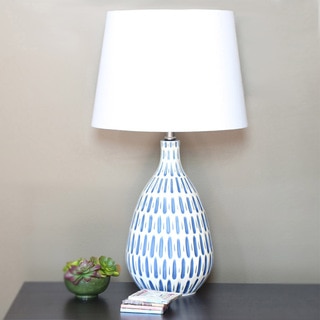 River of Goods Blue/ White Ceramic 24.5-inch Table Lamp