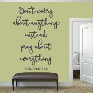 Dont Worry About Anything Wall Decal - 44" wide x 60" tall