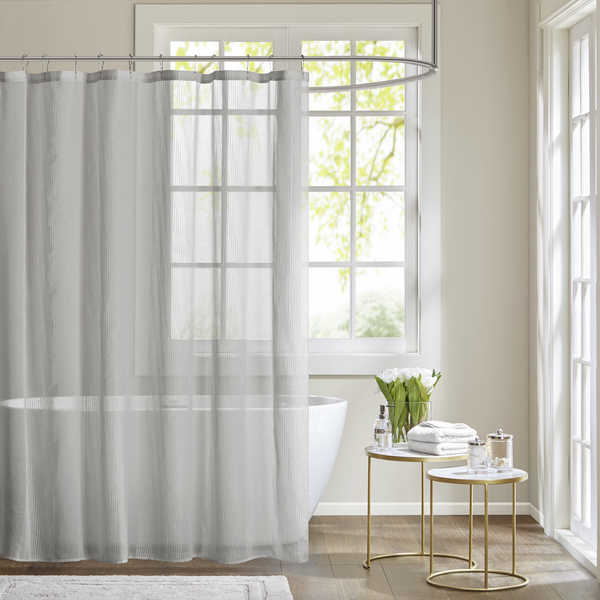 Madison Park Lydia Shower Curtain 2-Color Option