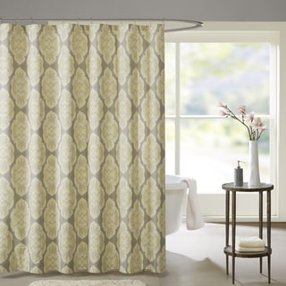 Madison Park Pure Luna Cotton Printed Shower Curtain 2-Color Option