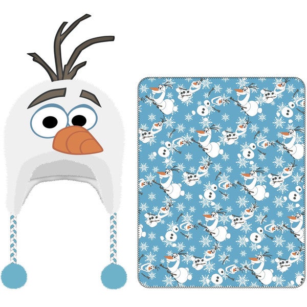 Frozen Olaf Cuddle Beanie Hat and Throw