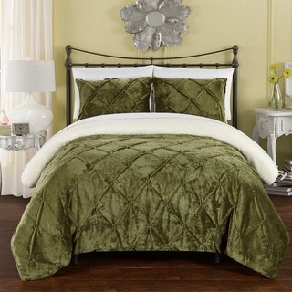 Chic Home 3-Piece Chiara Bed-In-A-Bag Green Comforter 3 Piece Set
