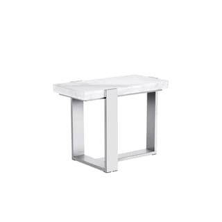 Tribecca Stainless Steel Marble End Table