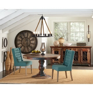 Sierra Rose Reclaimed Wood Round Dining Table
