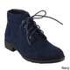 Bonnibel Women's GF11 Faux Suede Lace-up Closure Low-heel Casual Oxford Shoes - Thumbnail 2