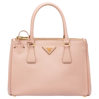 Prada Galleria Medium Peach Saffiano Leather Satchel Handbag