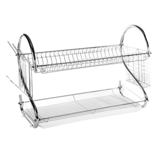 Imperial Home Stainless Steel 22-inch Space Saver Dish Drainer Drying Rack