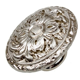 GlideRite 2-inch Old World Ornate Oval Satin Nickel Cabinet Knobs (Pack of 10 or 25)
