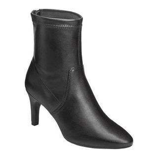 Women's Aerosoles Excess Ankle Boot Black Faux Leather
