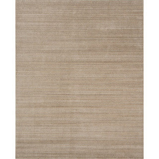 Pacific Rugs Urban Light Gold New Zealand Wool Blend Area Rug (5' X 8')