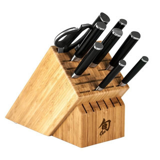 Shun DMS1020 Stainless Steel Classic 10-piece Chef's Block Knife Set