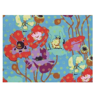 Cotton Tale Lagoon Collection Multicolor Cotton 3-yard Floral Fabric