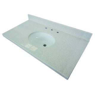 White Quartz 36-inch Vanity top with Undermount Sink