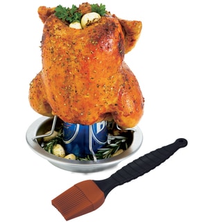 GrillPro 41333 Stainless Steel Chicken Roaster