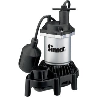 Simer 2161 1/4 Hp Zinc Sump Pump With Plastic Base