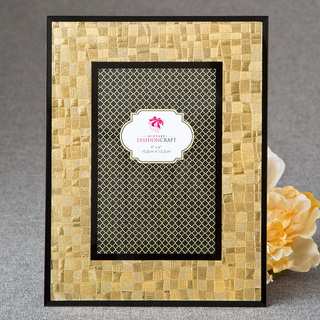 Goldtone Mosaic 4 x 6-inch Picture Frame