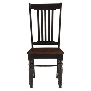 Corsica Solid Acacia Wood Dining Chair (Set of 2)