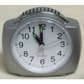 Equity 27006 4" Quartz Analog Alarm Clock With Lighted Dial