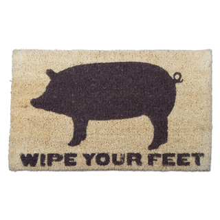 TAG Wipe Your Feet Pig Coir Mat (30" L x 18"W)