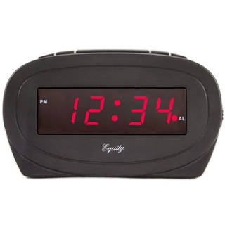 Equity 30228 Black LED Alarm Clock