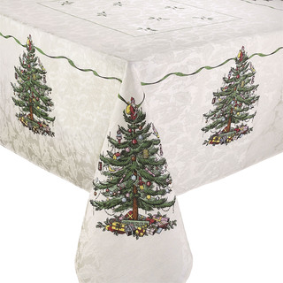 Avanti Spode Tree Multicolor Ployester and Cotton 60-inch x 84-inch Tablecloth
