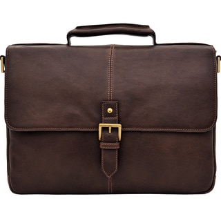 Hidesign Charles Laptop-compatible Leather Messenger Briefcase