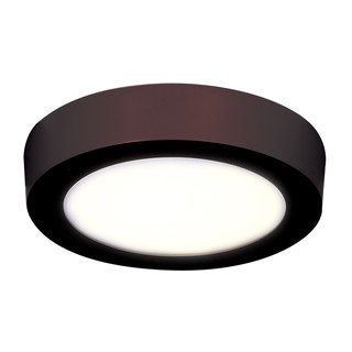 Access Lighting Strike 2.0 Dimmable LED Bronze 10-inch Round Flush Mount