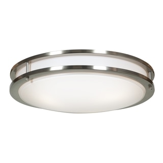 Access Lighting Solero Dimmable LED Brushed Steel 18-inch Flush Mount