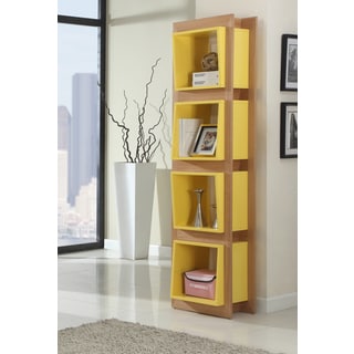 Christopher Knight Home Open Bookshelf with 4 Yellow Shelves