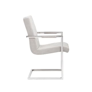 Sunpan Kasper Beige Linen Fabric Dining Chair
