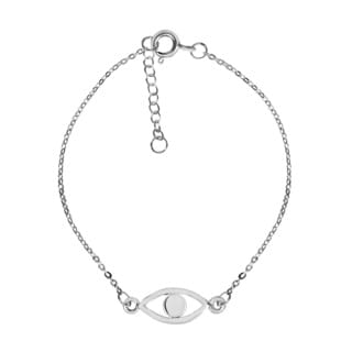 Evil Eye Protection Sterling Silver Everyday Chain Bracelet (Thailand)