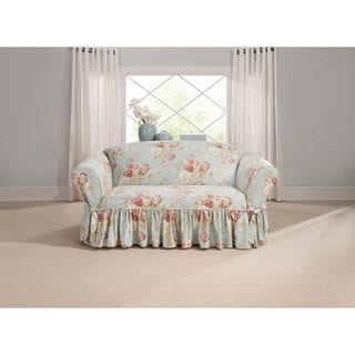 Sure Fit Ballad Bouquet Loveseat Skirted Slipcover