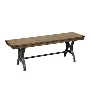 Intercon Industrial Copper Finish Cast Metal Dining Bench