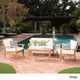 Peyton 4-piece Outdoor Wooden Chat Set with Cushions by Christopher Knight Home - Thumbnail 3