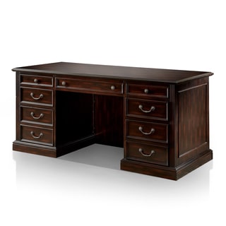Furniture of America Grantworth Dark Cherry Credenza Desk