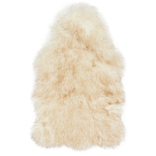 Faux Fur Two-toned Textured Shag Rug (2' x 3')