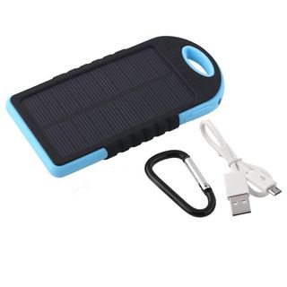 5000mAh Solar Panel Charger with 2 USB Ports for iPhones, Windows and Android Phones and Tablets