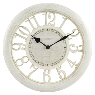 La Crosse Equity 20857 White Plastic 11 1/2-inch Floating-dial Wall Clock