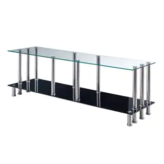 GLOBAL FURNITURE TV Stand Clear and Black