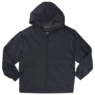 French Toast Boys' Blue Polyester Hooded Lined Jacket