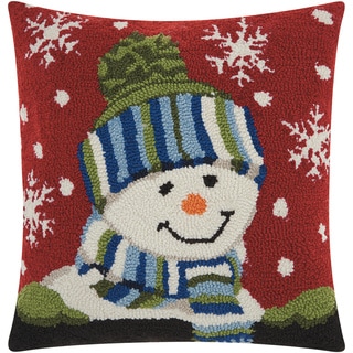 Mina Victory Home For The Holiday Multicolor Holiday Pillow (18-inch x 18-inch) by Nourison
