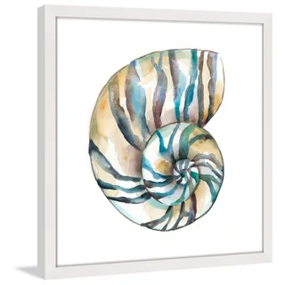 Marmont Hill - 'Aquarelle Shells II' Framed Painting Print