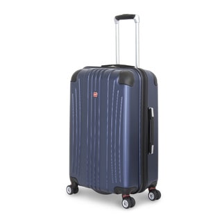 SwissGear Navy Polycarbonate 24-inch Hardside Spinner Suitcase