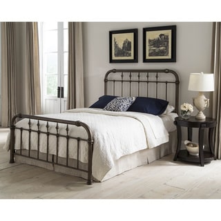 Vienna Complete Bed with Metal Duo Panels and Carved Finials