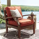 Yasawa Brown Modern Outdoor Cushioned Wood Chair by NAPA LIVING