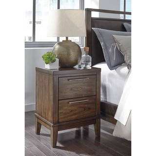 Signature Design by Ashley Zilmar Brown Two Drawer Night Stand